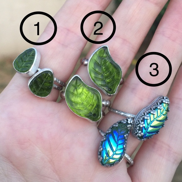 Artisan Xmas peppermints & Solstice Tea Leaf Rings handmade - Picture 3 of 3